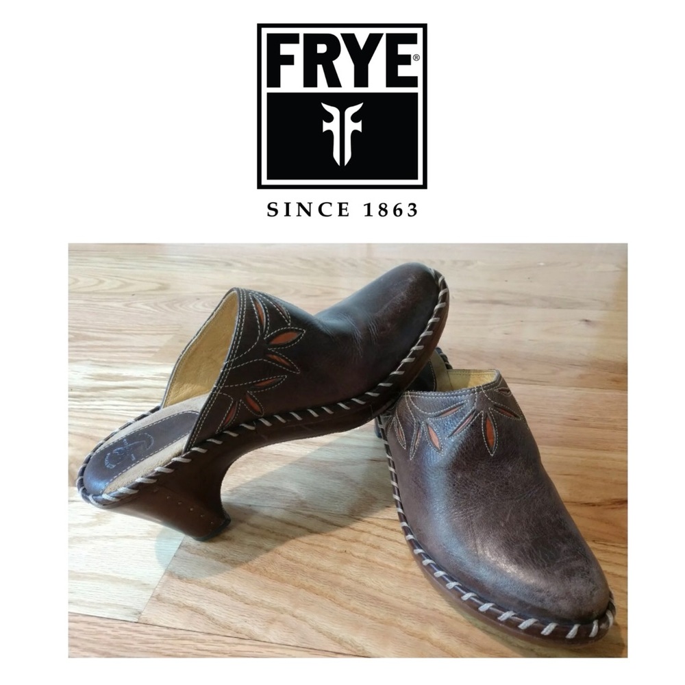 Women's FRYE Boots Flower Mule Clogs